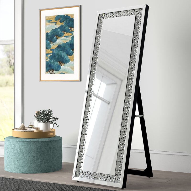 Willa Arlo Interiors Stillings Rectangle Wood Floor Mirror And Reviews